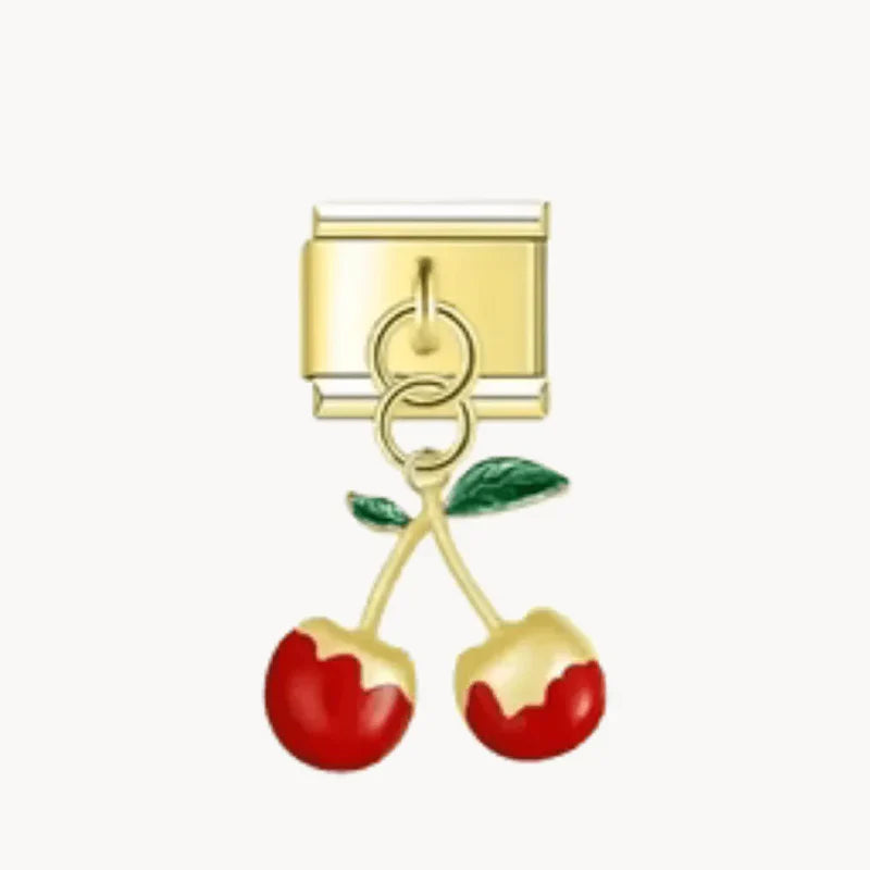 Cherry Pendant - Gold