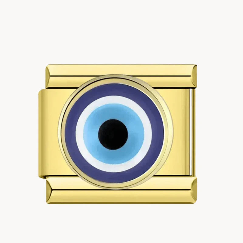 Evil Eye Gold Background