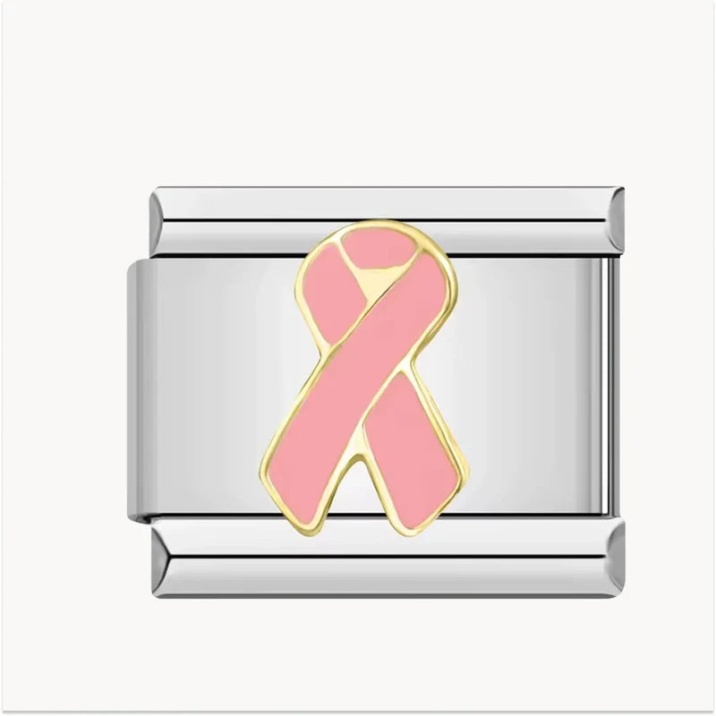 Pink Ribbon Charm