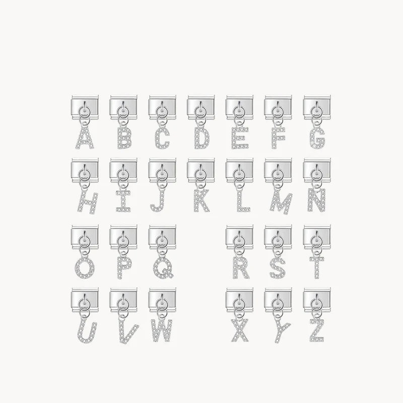 Silver Shiny Letters - Pendant