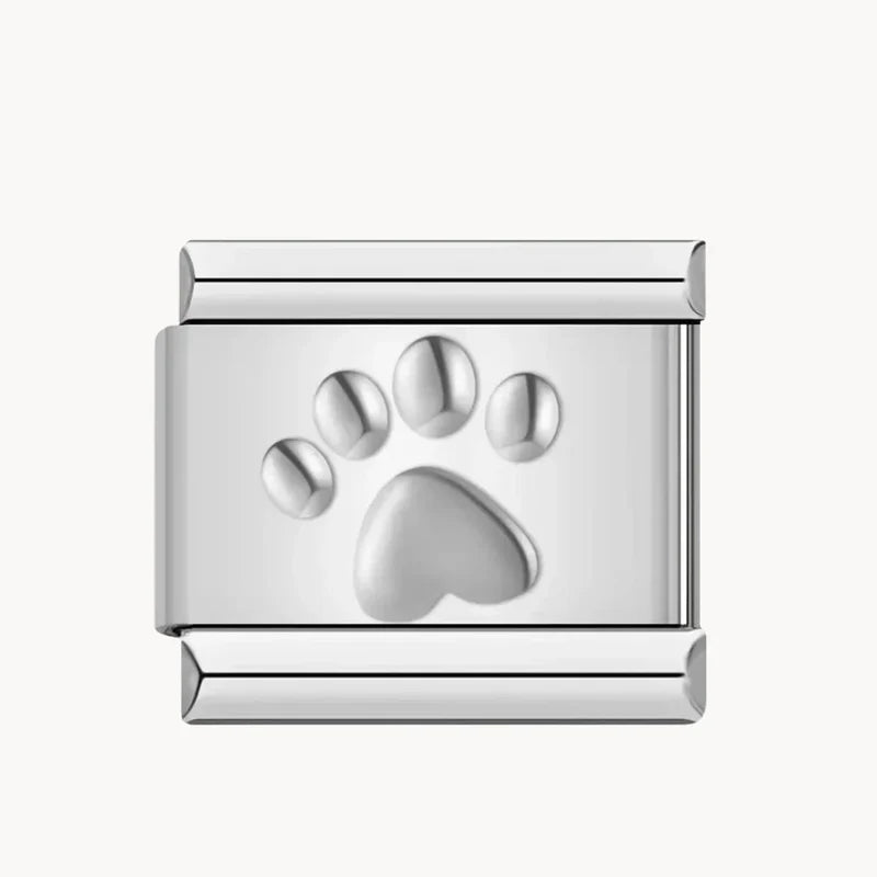 Silver, Gold And Pink Paw