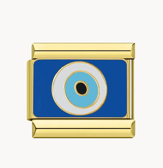 Evil Eye Blue Background