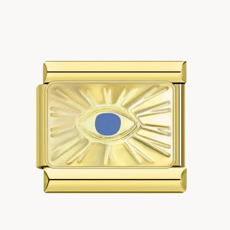 Eye On Gold Background