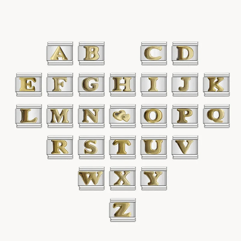 Gold Letters With Silver Background