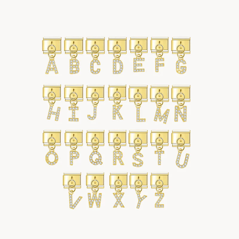 Golden Shiny Letters - Pendant