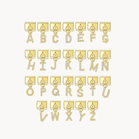 Golden Shiny Letters - Pendant