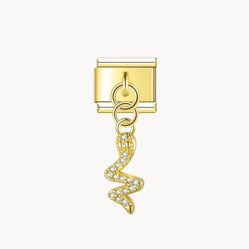 Golden Snake Pendant