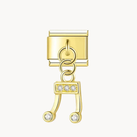 Golden Musical Note Pendant
