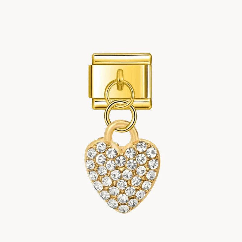 Hanging Glittering Heart