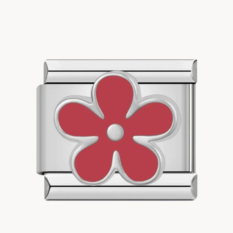 Red Flower Charm