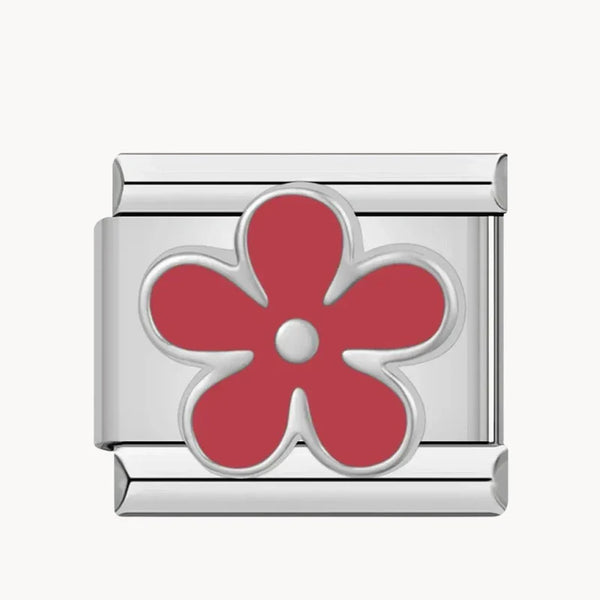 Red Flower Charm
