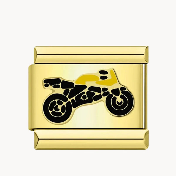 Silver And Gold Motorcycle