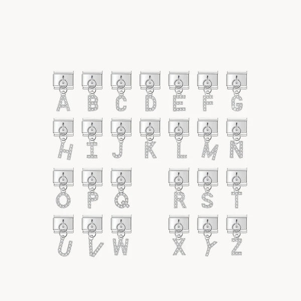 Silver Shiny Letters - Pendant