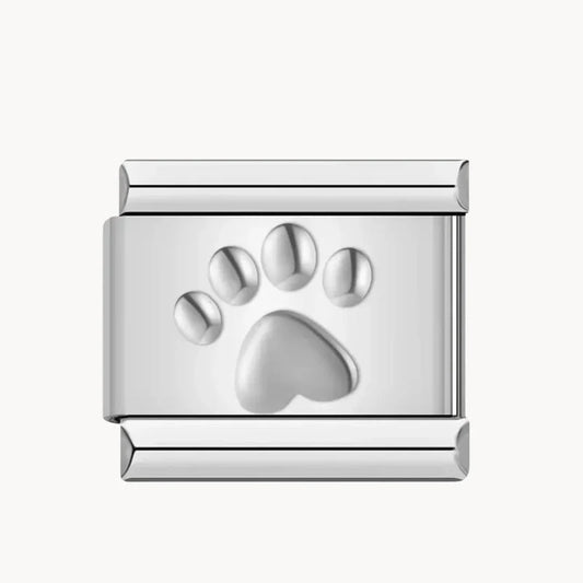 Silver, Gold And Pink Paw